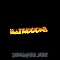 kaikooona in Black Background style - 3D name wallpaper