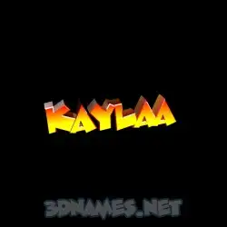 kaylaa in Black Background style - 3D name wallpaper