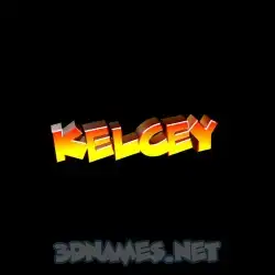 kelcey in Black Background style - 3D name wallpaper