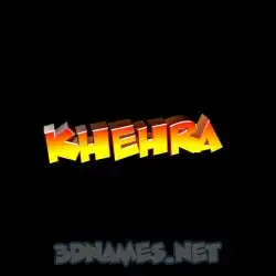 khehra in Black Background style - 3D name wallpaper
