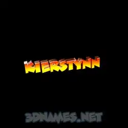 kierstynn in Black Background style - 3D name wallpaper