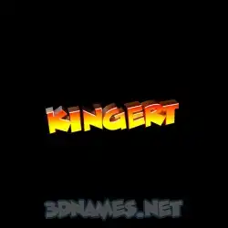 kingert in Black Background style - 3D name wallpaper