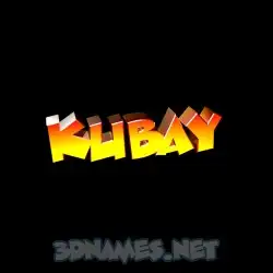 kubay in Black Background style - 3D name wallpaper