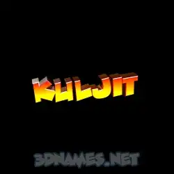 kuljit in Black Background style - 3D name wallpaper