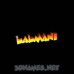 lalmani in Black Background style - 3D name wallpaper
