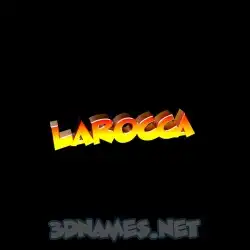 larocca in Black Background style - 3D name wallpaper