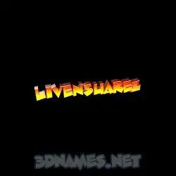 livensuarez in Black Background style - 3D name wallpaper