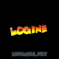 logine in Black Background style - 3D name wallpaper
