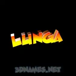 lunga in Black Background style - 3D name wallpaper