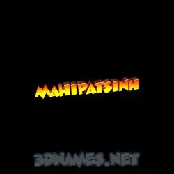 mahipatsinh in Black Background style - 3D name wallpaper