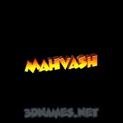 mahvash in Black Background style - 3D name wallpaper