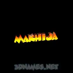 makhija in Black Background style - 3D name wallpaper