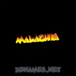 malachia in Black Background style - 3D name wallpaper