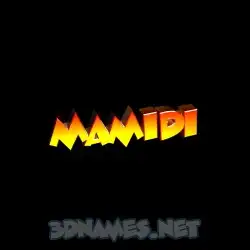 mamidi in Black Background style - 3D name wallpaper
