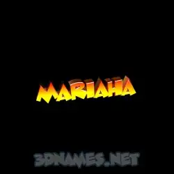 mariaha in Black Background style - 3D name wallpaper