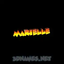 marielle in Black Background style - 3D name wallpaper