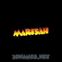 marisah in Black Background style - 3D name wallpaper