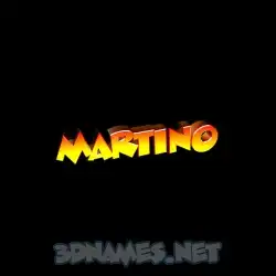 martino in Black Background style - 3D name wallpaper