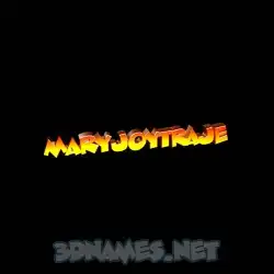 maryjoytraje in Black Background style - 3D name wallpaper