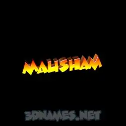 mausham in Black Background style - 3D name wallpaper