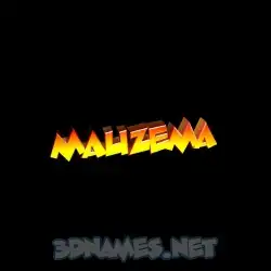 mauzema in Black Background style - 3D name wallpaper