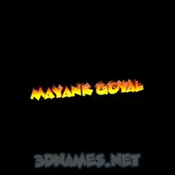 mayank goyal in Black Background style - 3D name wallpaper