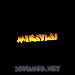 mikaylai in Black Background style - 3D name wallpaper