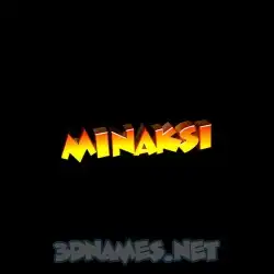 minaksi in Black Background style - 3D name wallpaper