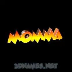 momma in Black Background style - 3D name wallpaper