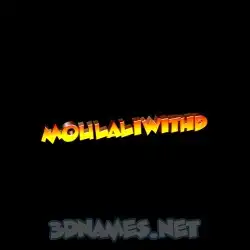 moulaliwithd in Black Background style - 3D name wallpaper