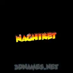 nachiket in Black Background style - 3D name wallpaper