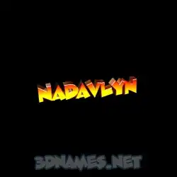 nadavlyn in Black Background style - 3D name wallpaper