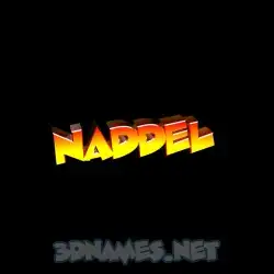 naddel in Black Background style - 3D name wallpaper
