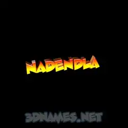 nadendla in Black Background style - 3D name wallpaper