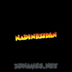 nadinezidan in Black Background style - 3D name wallpaper