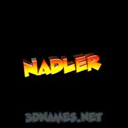 nadler in Black Background style - 3D name wallpaper