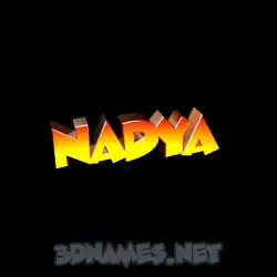 nadya in Black Background style - 3D name wallpaper