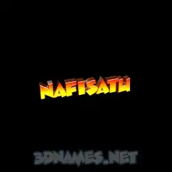 nafisatu in Black Background style - 3D name wallpaper