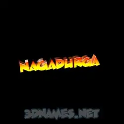 nagadurga in Black Background style - 3D name wallpaper