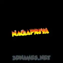 nagapriya in Black Background style - 3D name wallpaper