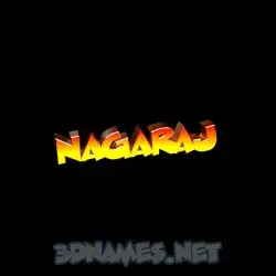 nagaraj in Black Background style - 3D name wallpaper