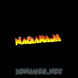 nagaraja in Black Background style - 3D name wallpaper