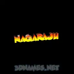 nagaraju in Black Background style - 3D name wallpaper