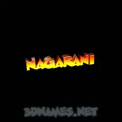 nagarani in Black Background style - 3D name wallpaper