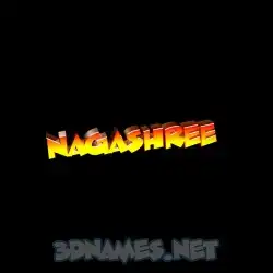 nagashree in Black Background style - 3D name wallpaper