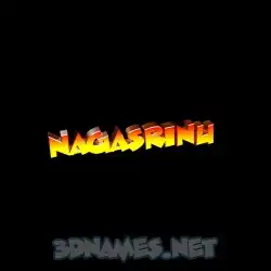 nagasrinu in Black Background style - 3D name wallpaper