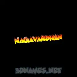 nagavardhan in Black Background style - 3D name wallpaper