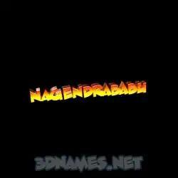 nagendrababu in Black Background style - 3D name wallpaper