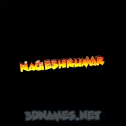 nageshkumar in Black Background style - 3D name wallpaper