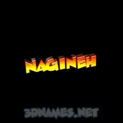 nagineh in Black Background style - 3D name wallpaper